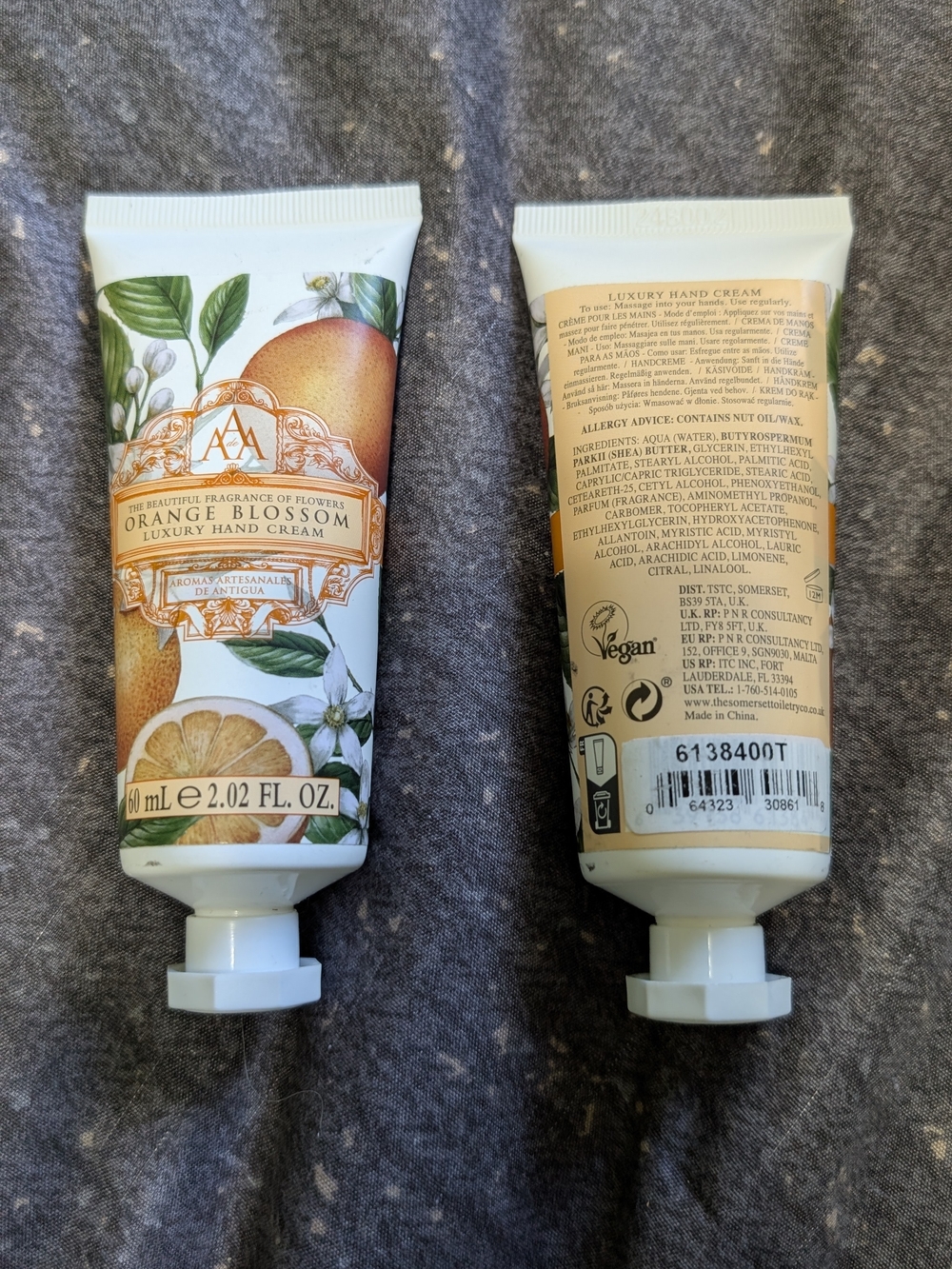 2 Tubes Of Orange Blossom Luxury Hand Cream